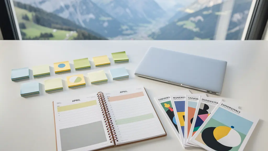 Planification stratégique des inscriptions universitaires avec calendrier et documents