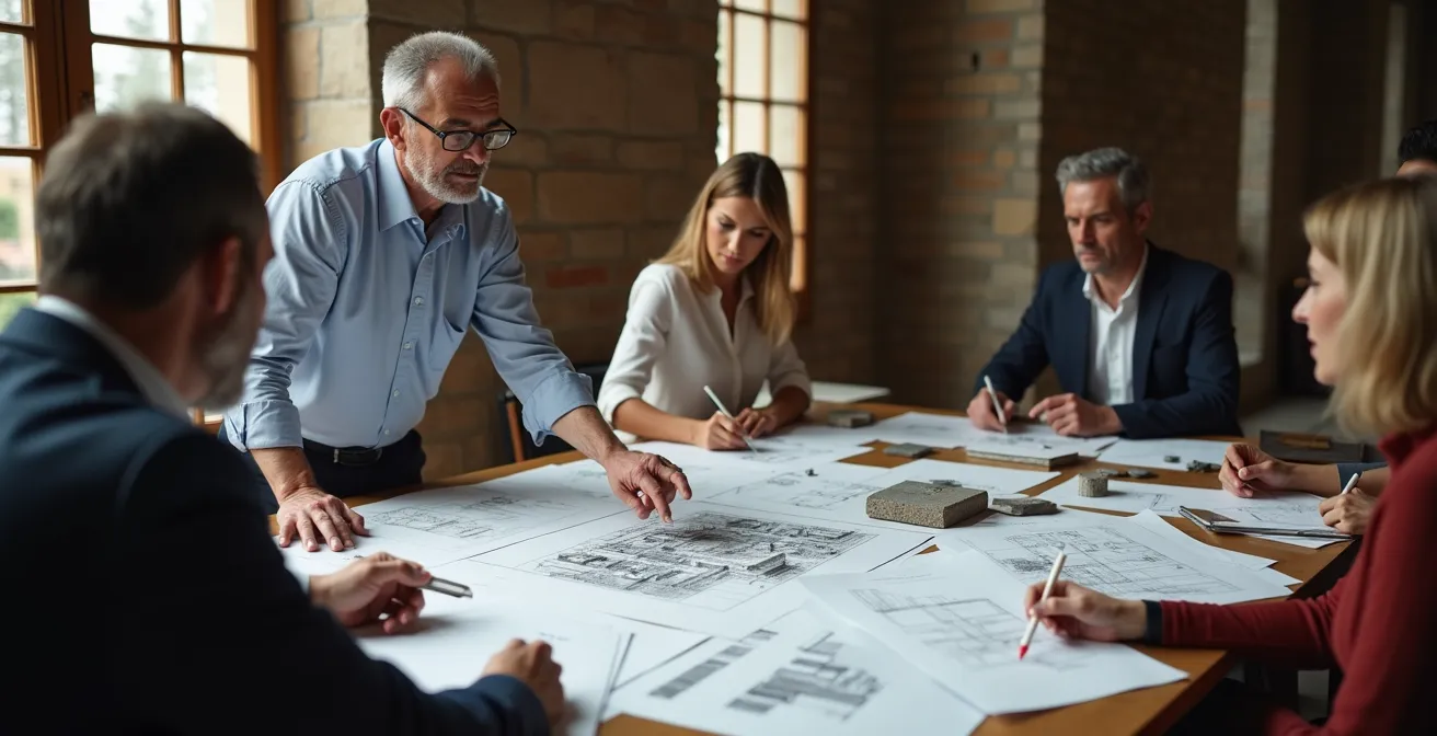 Séance de présentation devant la commission des monuments historiques